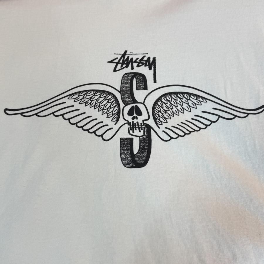 STUSSY スウェット ×KLYONS 美品 サイズ【L】ステューシー stussy 25SS／ SKULL WINGS LS TEE