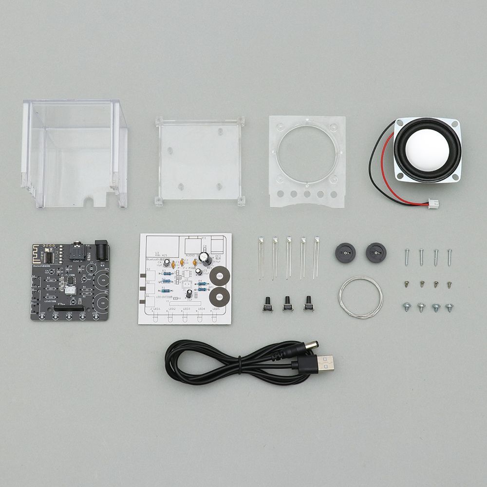 まとめ買い）アーテック らくらく組立 スケルトンBTスピーカー はんだ