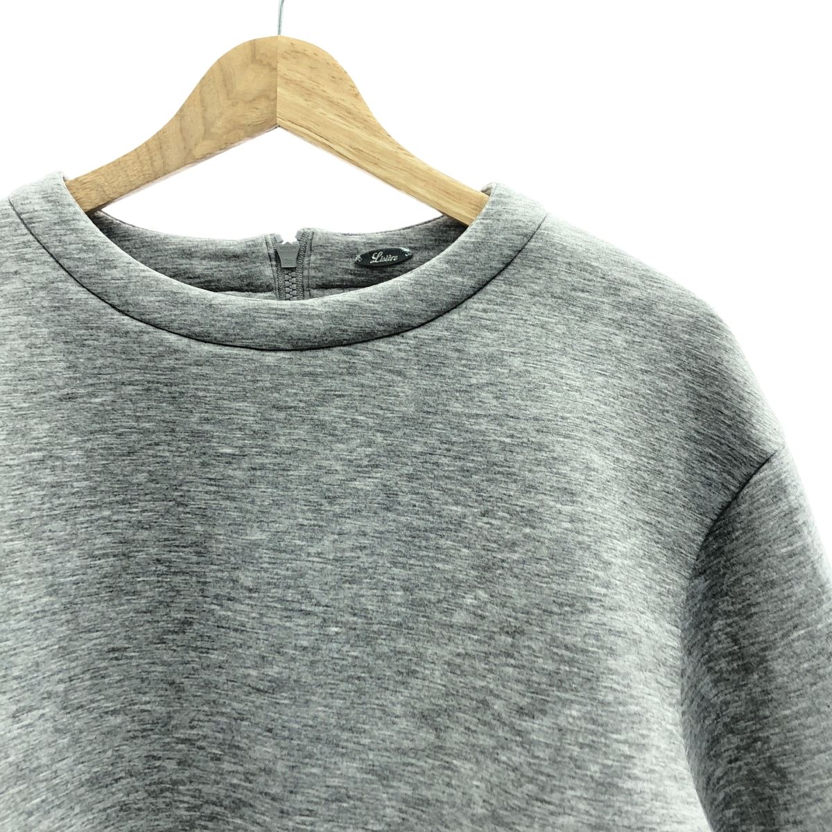Lisiere L'Appartement / リジエールアパルトモン | 2024SS | Punch Crewneck Pullover ポンチ クルーネック プルオーバー | グレー Lisiere L'Appartement / リジエールアパルトモン | 2024SS