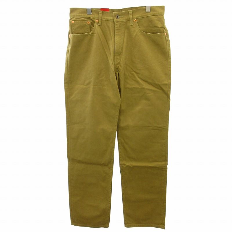 リーバイス レッドタブ Levi's RED TAB タグ付き 502 チノパン ストレートパンツ ジップフライ 赤タブ ベージュ系 W36 約L-XL ECO