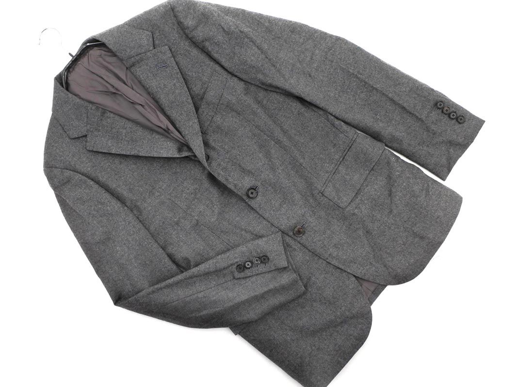 SHIPS シップス ウール混 テーラード ジャケット size44/グレー