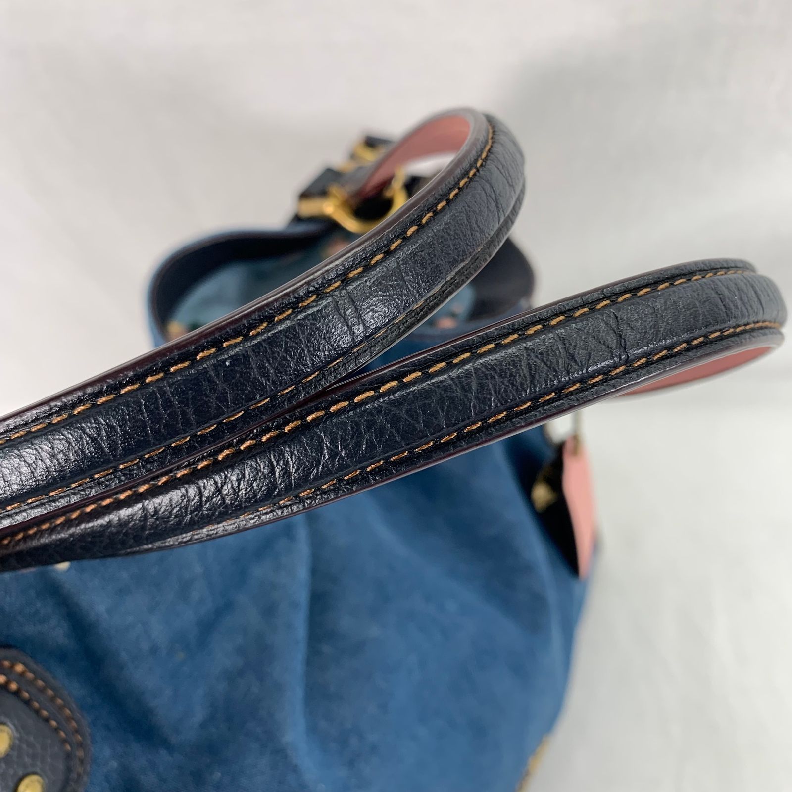 COACH コーチ　2way ハンドバッグ　デニム　花柄　29475 COACH コーチ2way ハンドバッグデニム花柄29475