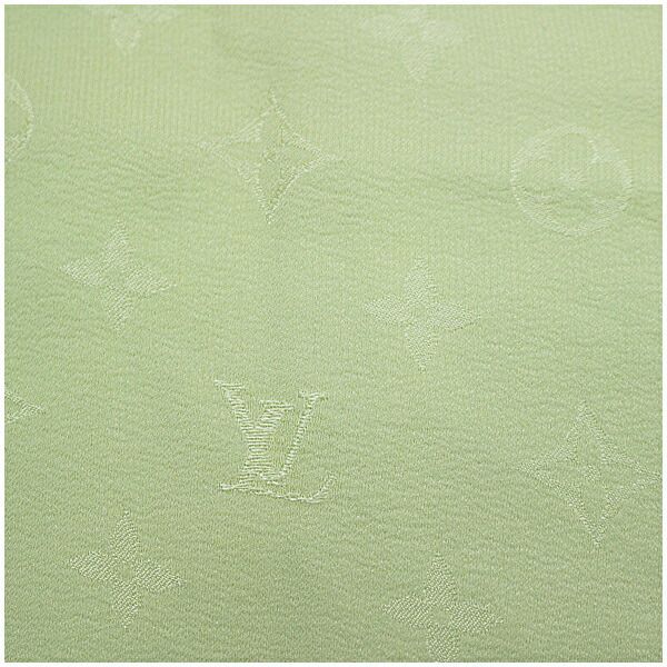 ルイ ヴィトン シルク スカーフ ストール モノグラム柄 ライトグリーン