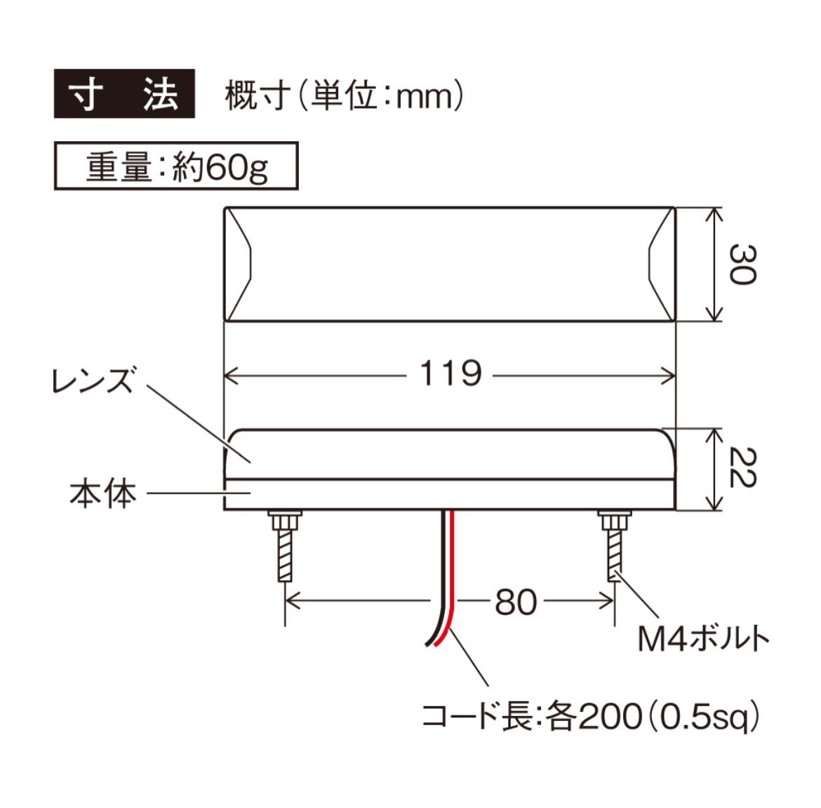 12個 面発光 閃光 車高灯 オレンジ12V 24V バスマーカー-