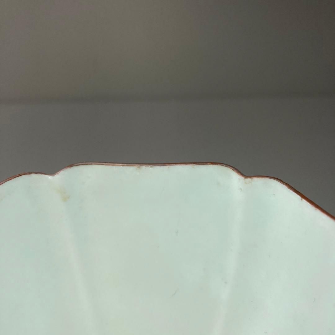 時代　香蘭社　上手輪花猪口6客　横幅約9.5㎝　東Y6-0208② 時代 香蘭社 上手輪花猪口6客 横幅約9.5㎝ 東Y6-0208② 時代