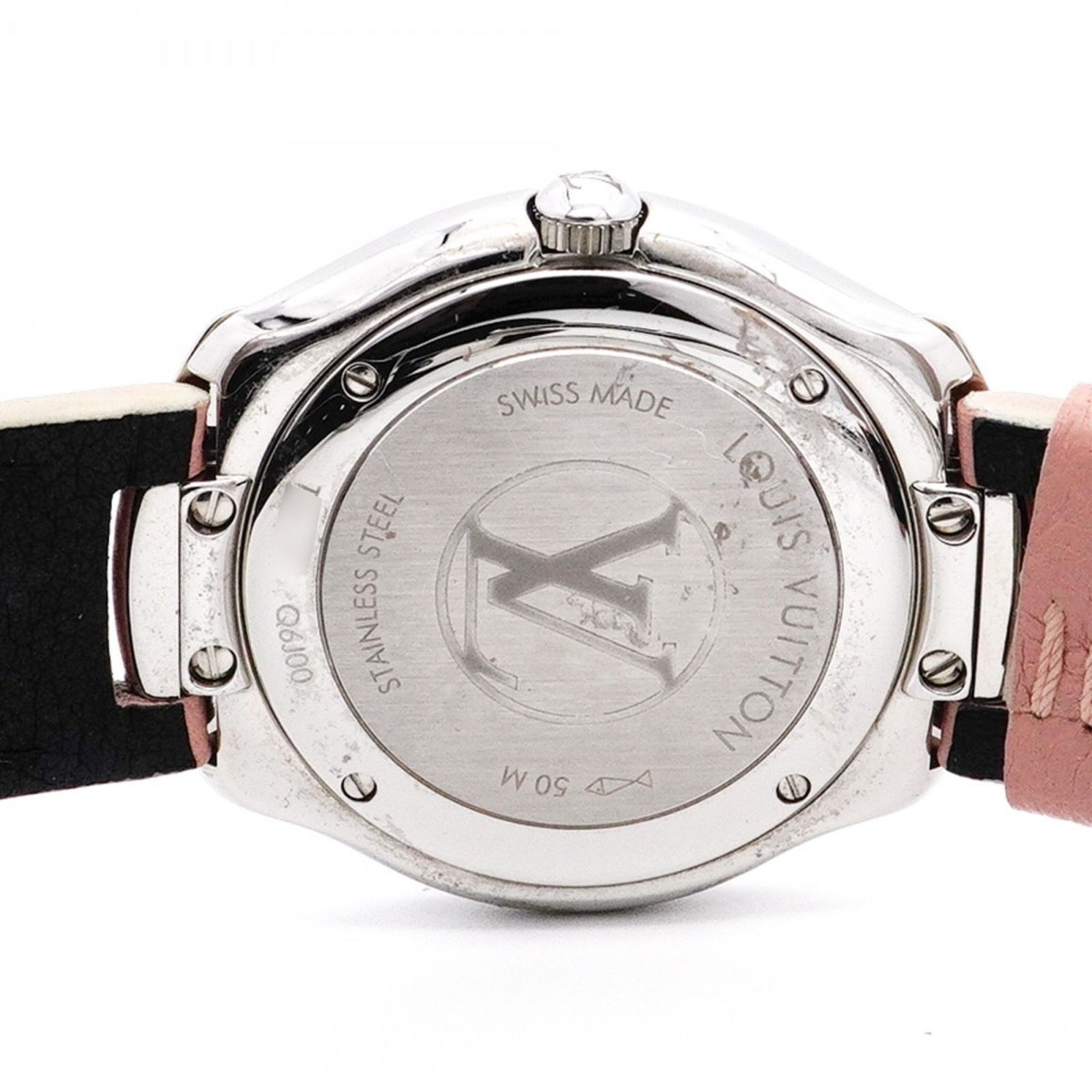 ルイ・ヴィトン フィフティーファイブ Q6J00 シルバー文字盤腕時計  