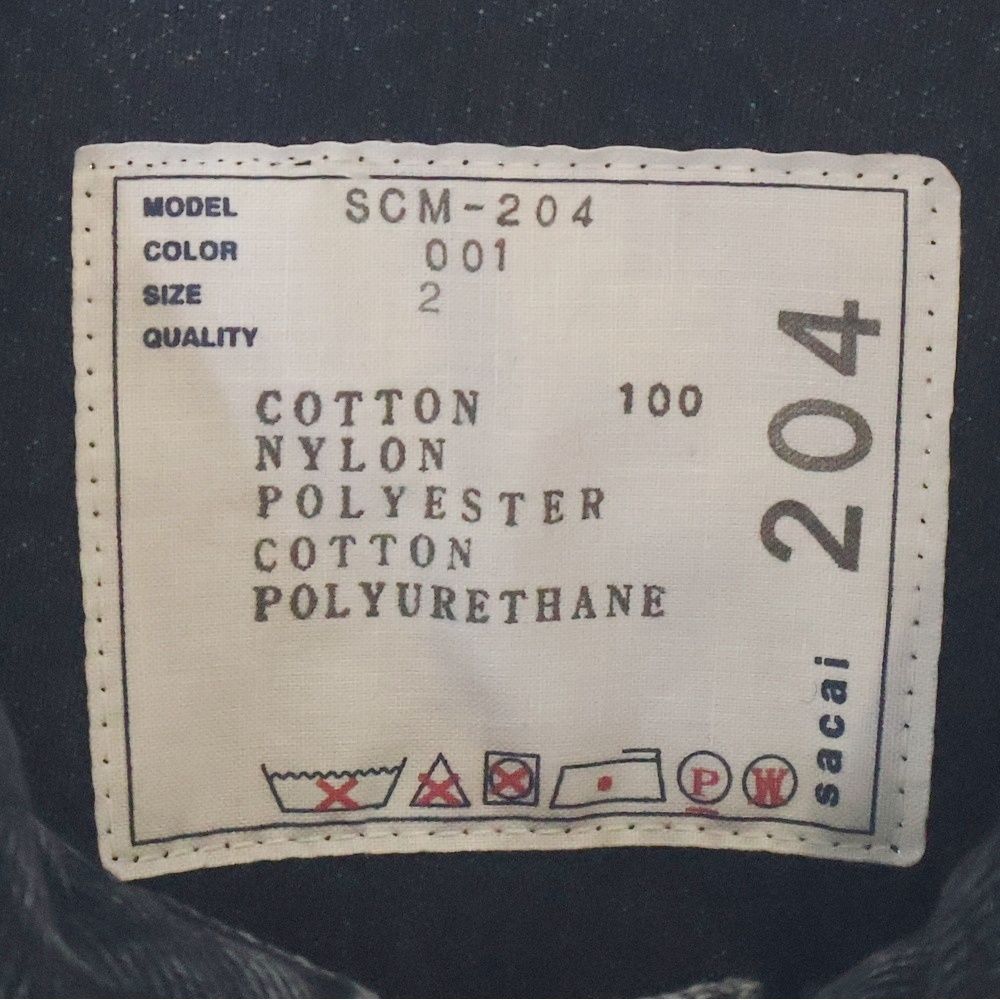☆美品☆ sacai サカイ ナイロン性 ドッキング シャツ 23-03088M ☆美品☆ sacai サカイ ナイロン性 ドッキング シャツ 23-03088M