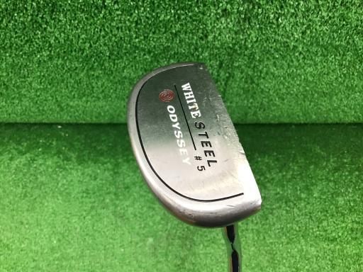 未使用●オデッセイ● WHITE STEEL .#5 パター 34インチ 右利き 中古】 オデッセイ WHITE STEEL #5 34インチ パター PT スチール