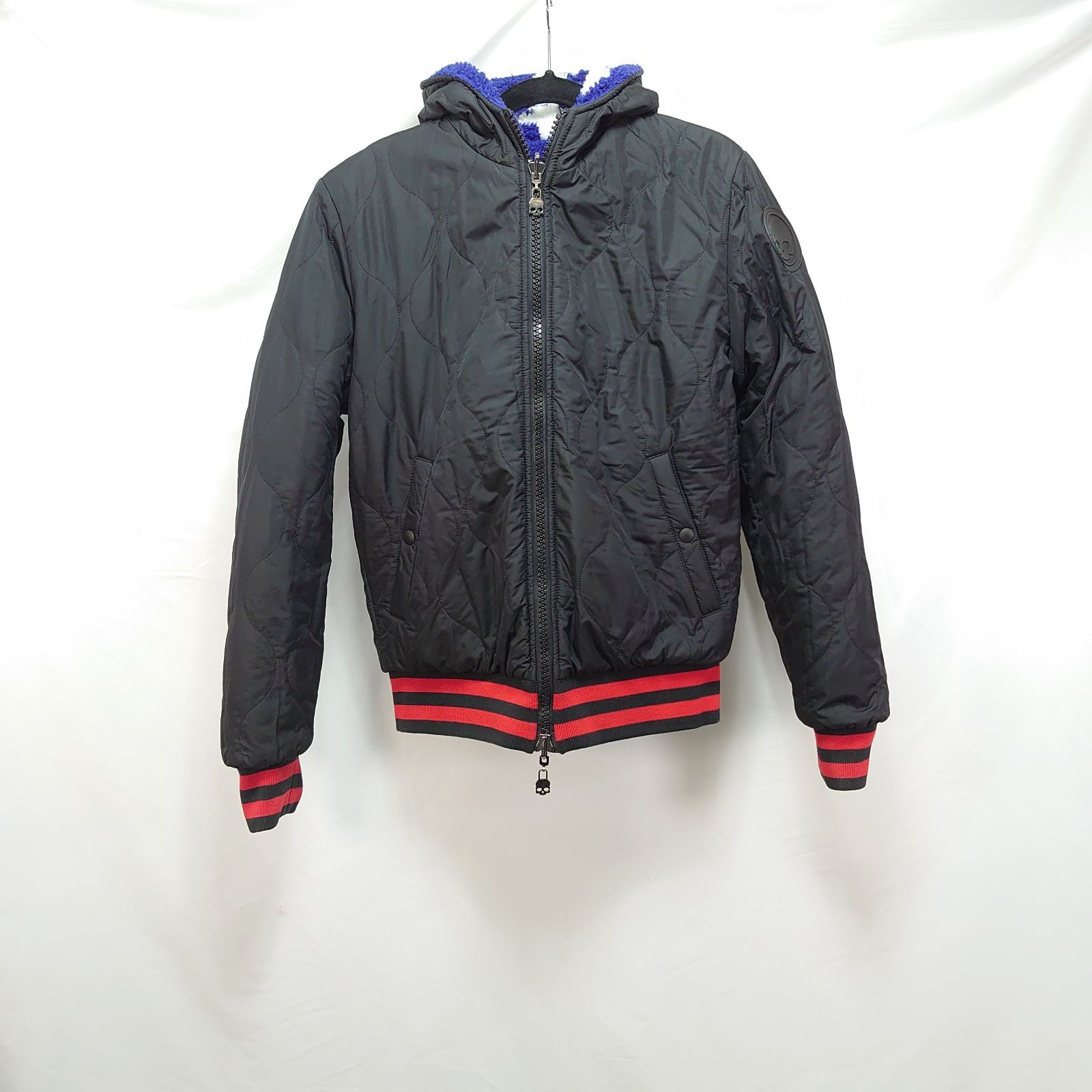 HYDROGEN レッド スカル 星 プリント パーカー XL