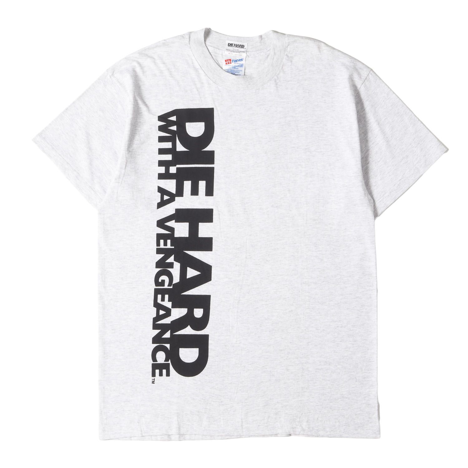 90s - 00s ヴィンテージ古着 / 90s 映画 ダイ・ハード3 / Die Hard With a Vengeance ムービー Tシャツ (Hanesボディ / デッドストック) / アッシュグレー / サイズ:L / 90年代 ヴィンテージ 古着 / トップス カットソー 半袖【メンズ】【K4474】 新品】90s - 00s ヴィンテージ古着 / 90s 映画 ダイ・ハード3 / Die