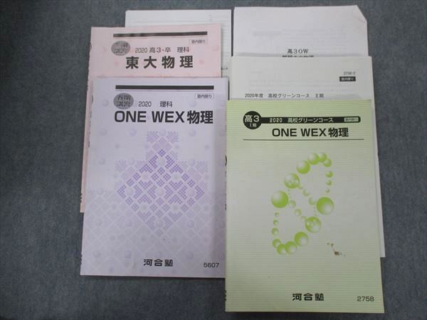 TY93-032 河合塾 高校グリーンコース 東大物理/ONE WEX物理 2020 I期 