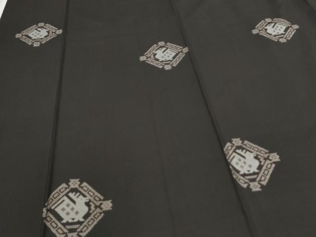 平和屋着物○本場大島紬 9マルキ 泥染め 地空き 有栖川文様 ますいわ屋  