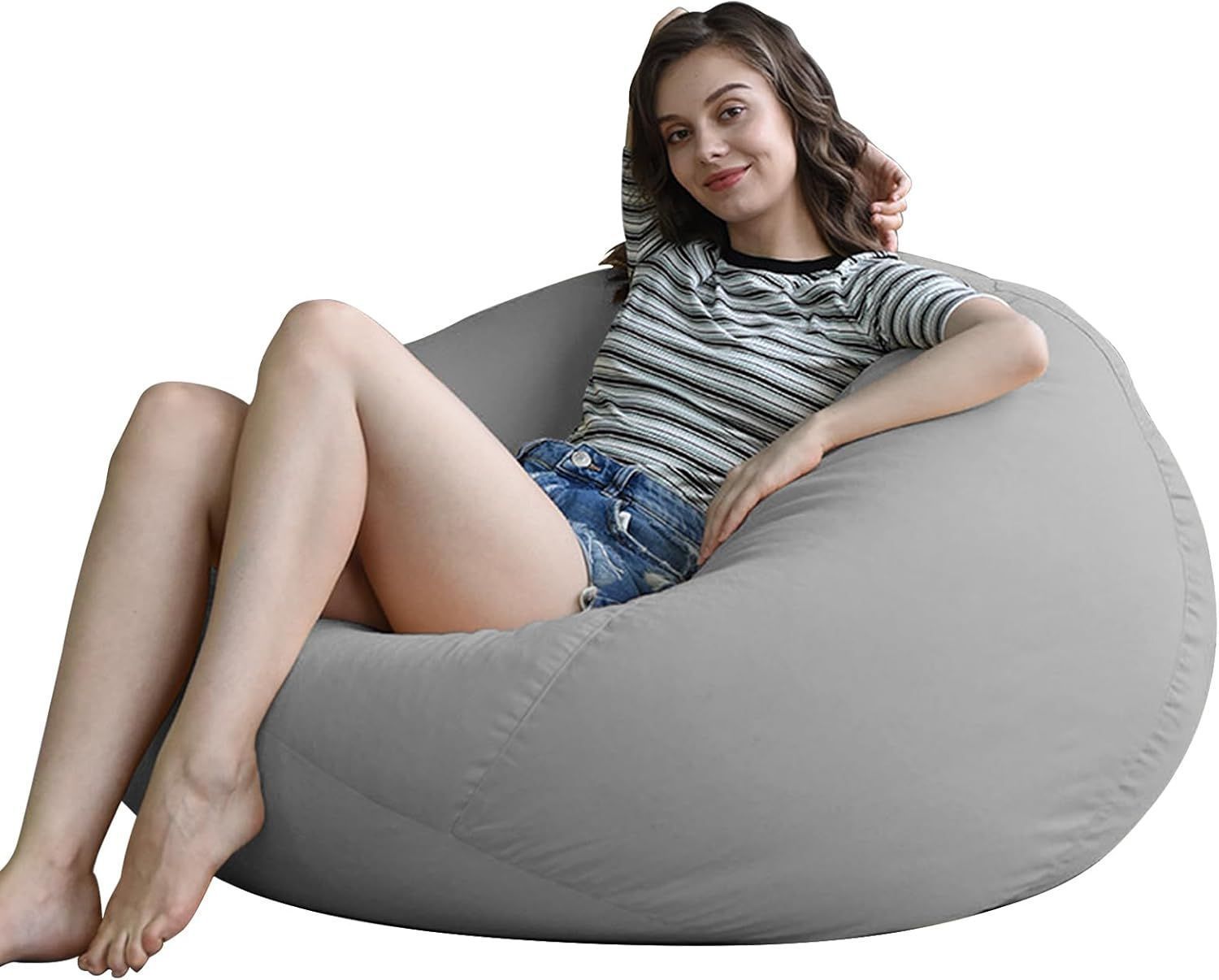 JPHomezy ビーズクッション 特大100×80cm 柔らかい 体にフィット