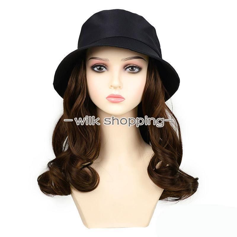 ウィッグ付き帽子