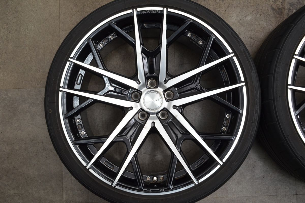 アルファード ヴェルファイア インチアップ用 ROWEN Flamme RRS001 21in 9J 35 PCD114.3 ニットー NT555 G2 245 35R21 エルグランド FFCRYSTALESIA_COM
