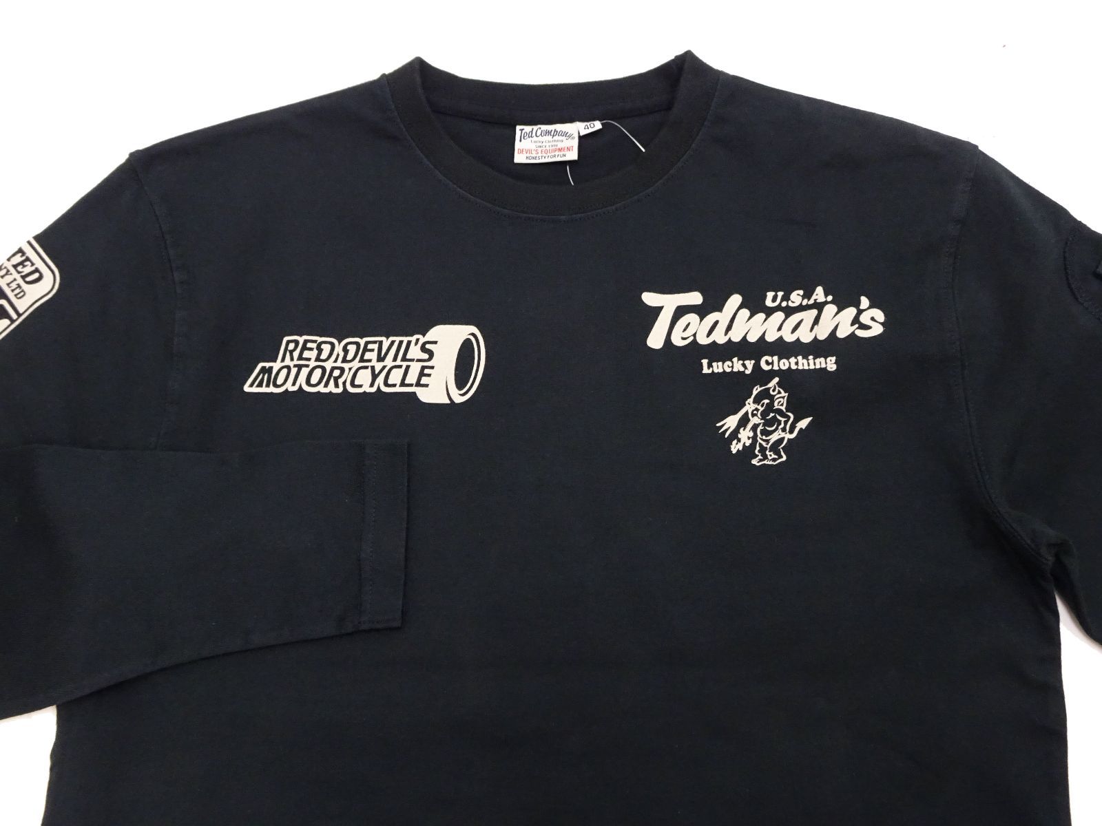 テッドマン TDLS-369 ロンT TEDMAN 長袖Tシャツ バイク Devil
