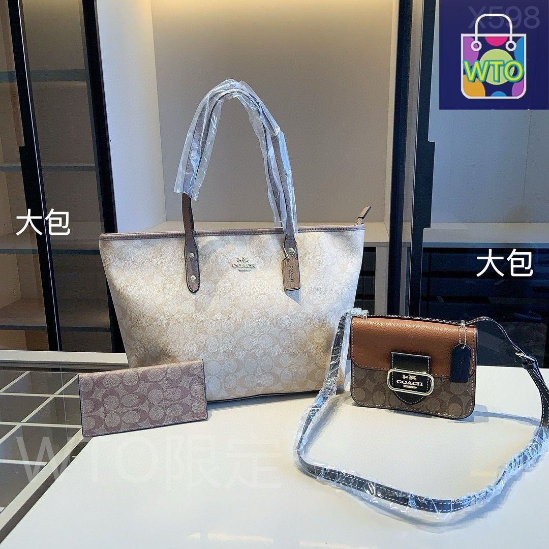 コーチ トートバッグと財布 セット COACH コーチ トートバッグ 2way レザー ミニトート 各色 C4084