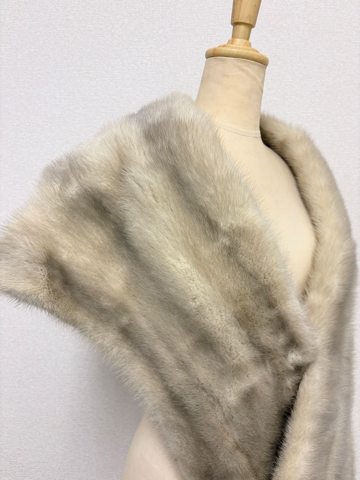 IEMURA FUR SILVER BLU ミンク ファーショール C2510123 2025年最新