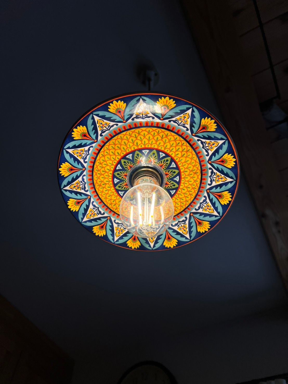 値下げしました！！ キシマ 花型クリアガラスブーケペンダントライト