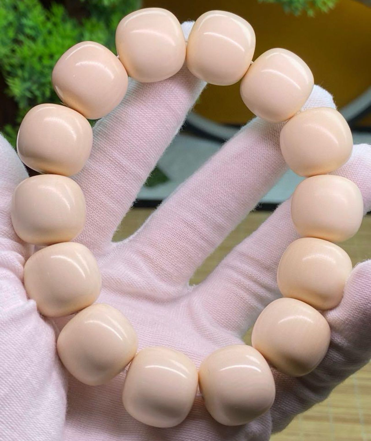 天然マンモス牙美しい手作り彫刻 原色古型 ブレスレット - メルカリ