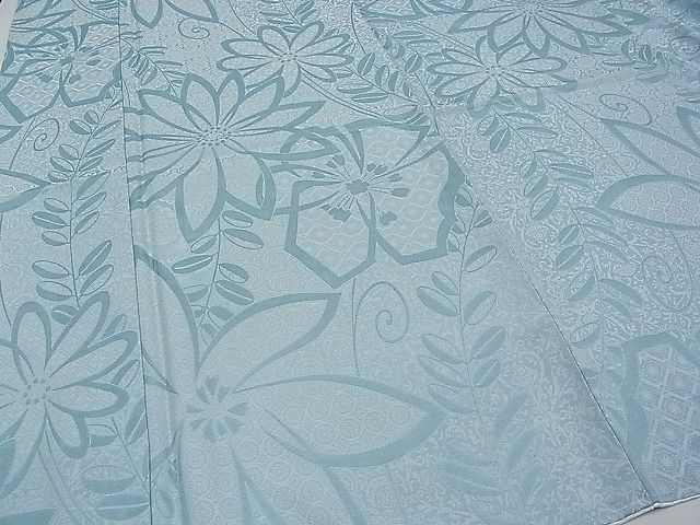 平和屋本店□極上 お召・長襦袢セット 舞花文 やまと金ラベル 逸品 未