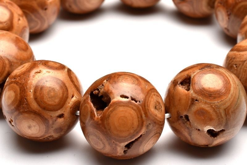 １点物 身につける御神体 仏眼 龍宮舎利石 21mm ブレスレット パワーストーン 天然石 _MA8461