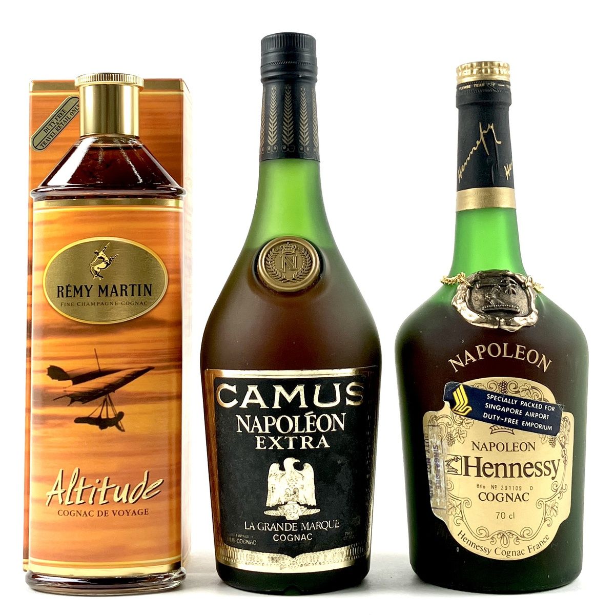 ３本 REMY MARTIN CAMUS Hennessy コニャック ブランデー セット 【古 ...