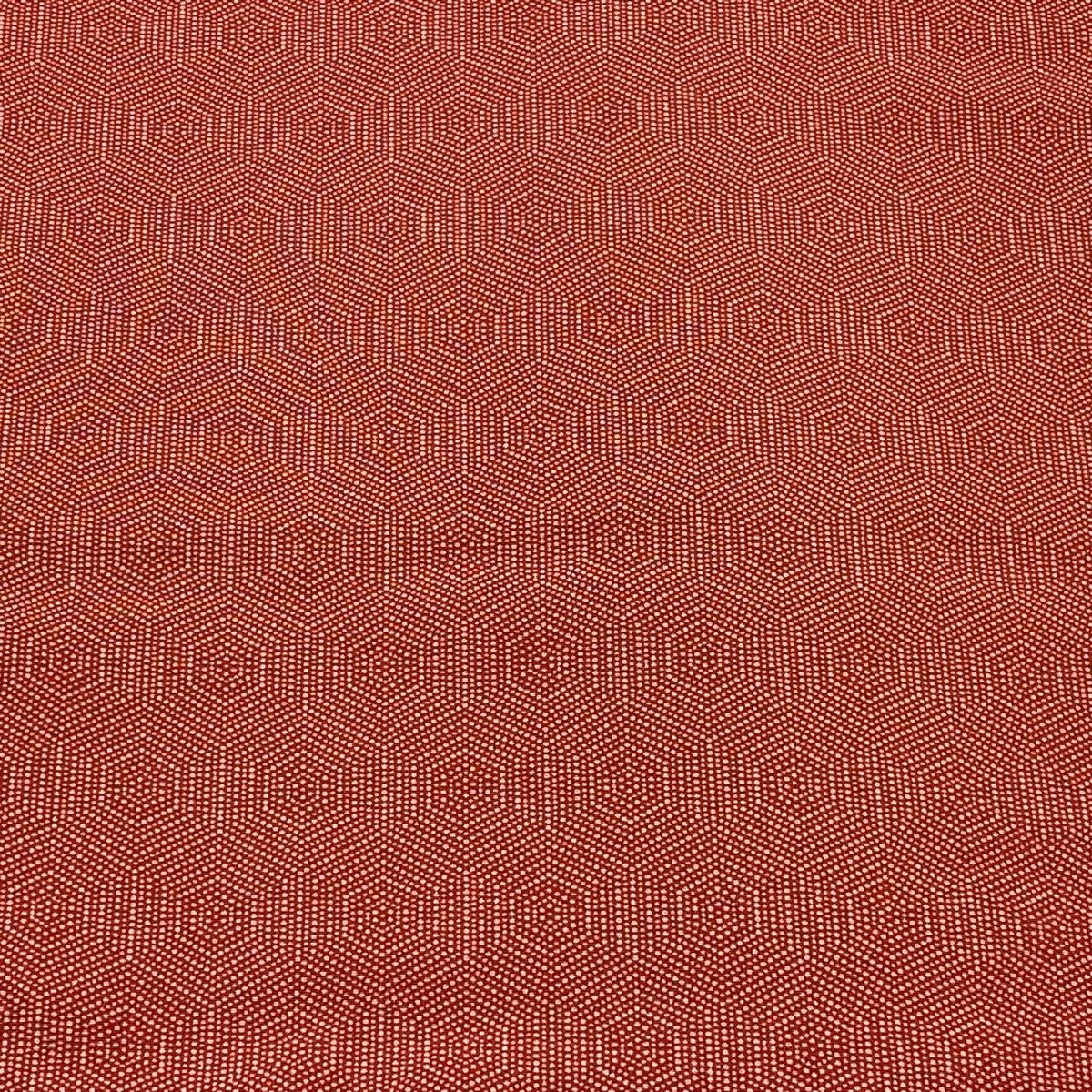 反物 秀品 江戸小紋 亀甲 幾何学模様 赤 正絹