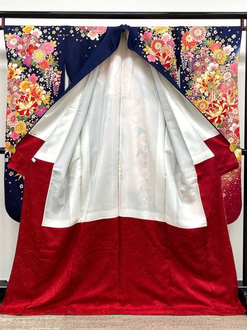 振袖 豪華 銀通し 金彩 身丈166cm パールトーン加工済 ゆったり身幅