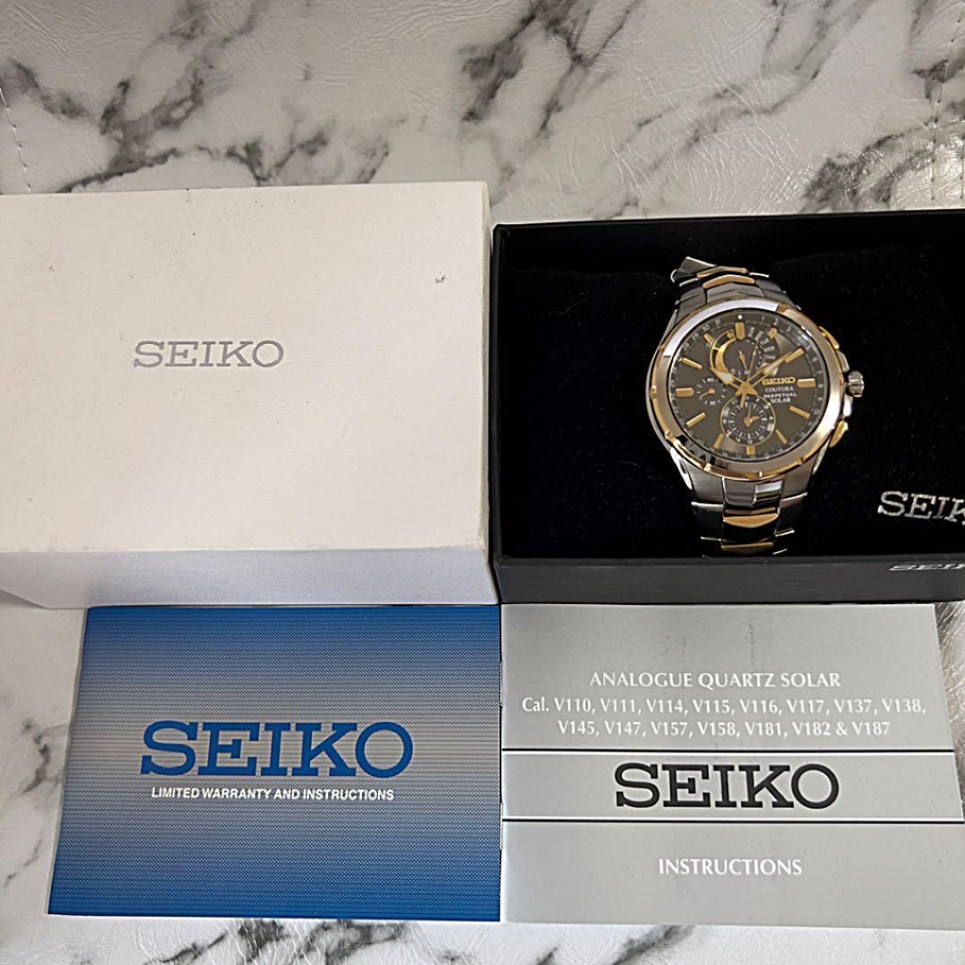 高品質お得】 SEIKO - セイコー コーチュラ 定価5.5万円 SSC376 メンズ