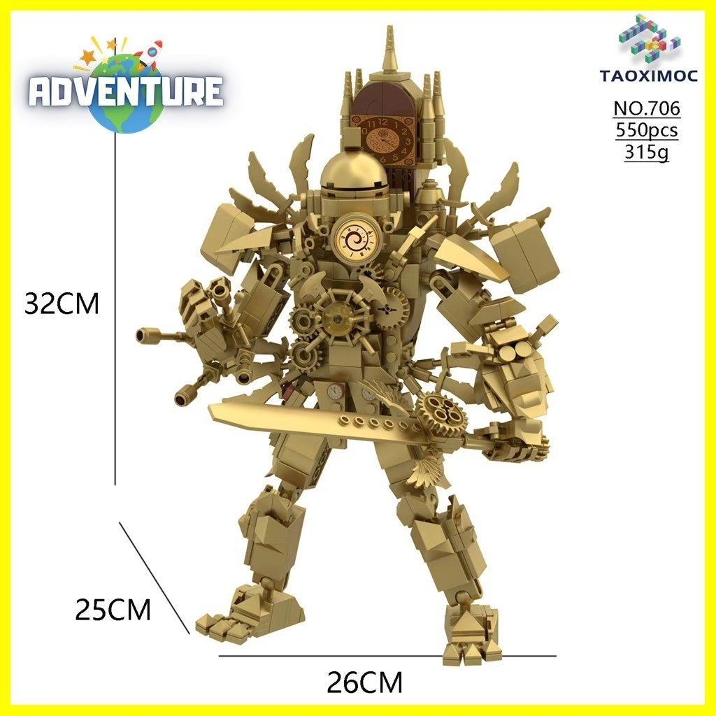 Skibidi Toilet Lego Compatible Upgrade Titan Rockman Block Toy Educational Toy Christmas Kids Gift LEGO Gift SLB40