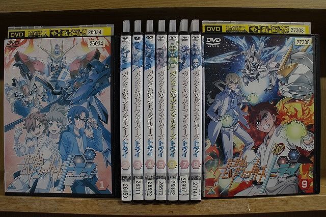 DVD ガンダムビルドファイターズトライ 全9巻 ※ケース無し発送