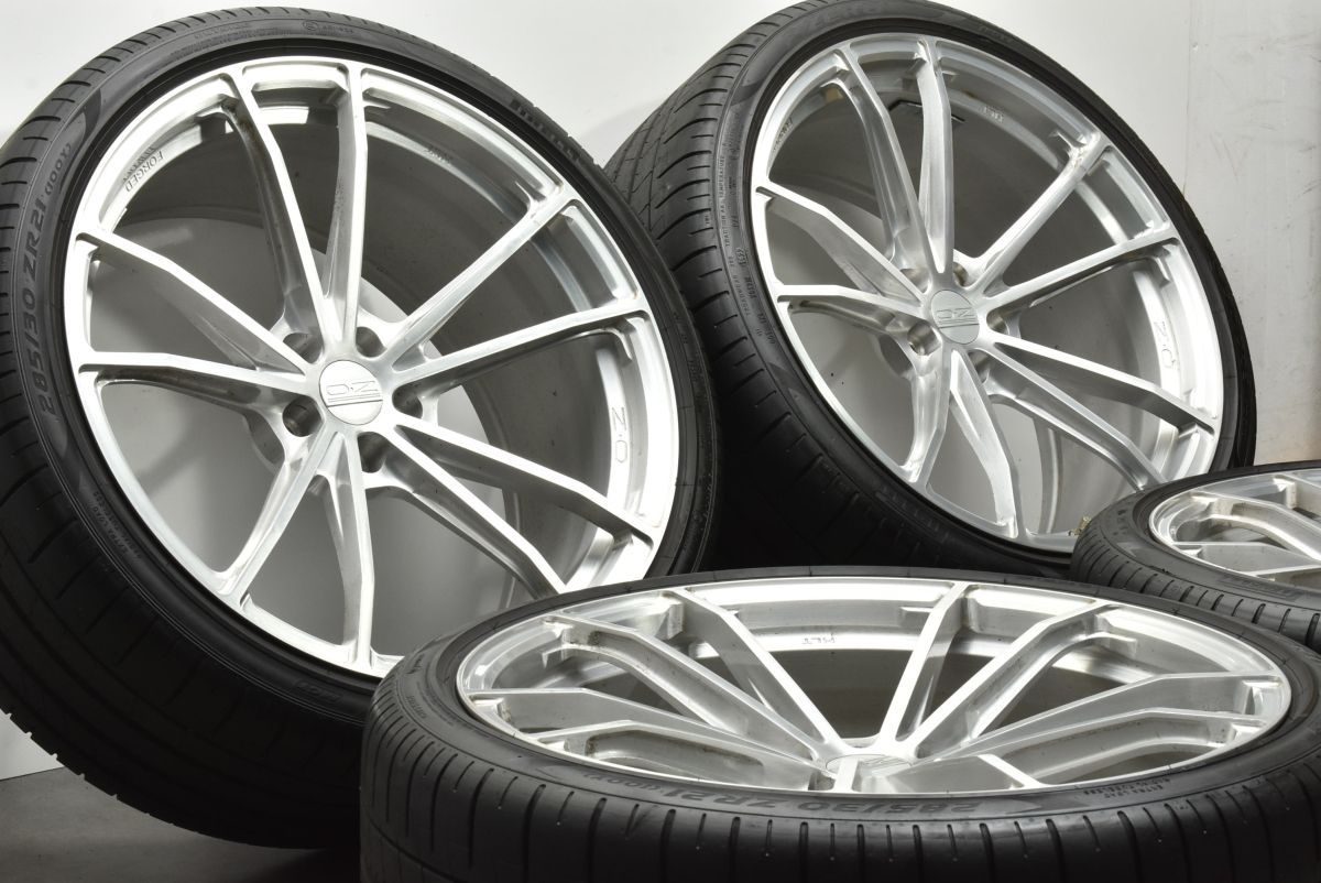 品 鍛造 OZレーシング ZEUS 21in 10J 20 PCD112 ハブ径66.46ｍｍ ピレリ 285 30R21 アウディ 4G RS6 アバント OZ Racing ゼウス