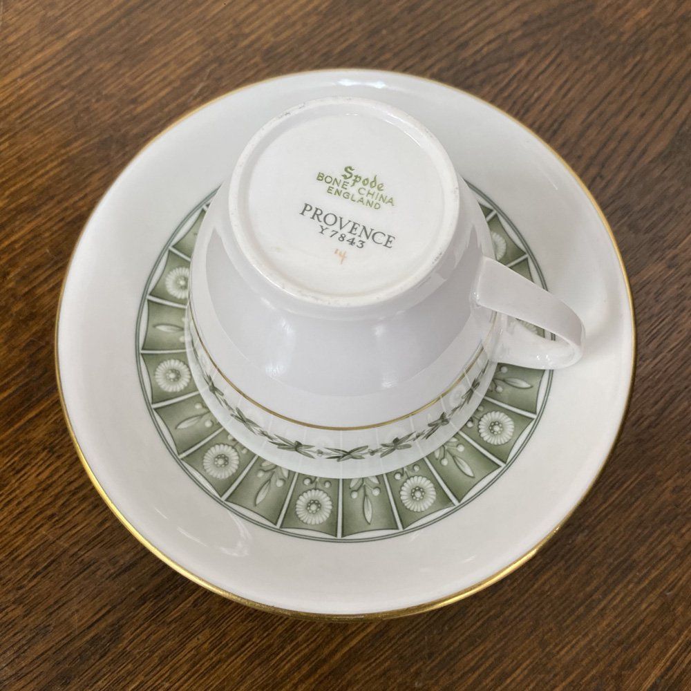 レア美品】英国製 スポード ☆プロバンス☆トリオ アンティーク食器