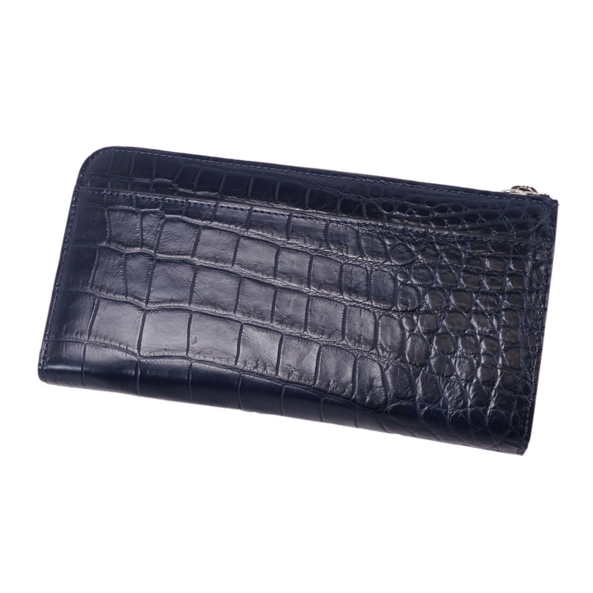 極美品 クロコダイル CROCODILE 長財布 L字ファスナー ロング