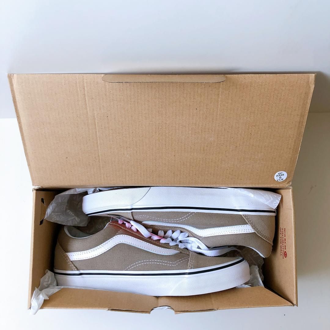 日本未入荷カラー『Vans』Old Skool オールドスクール Desert taupe デザートトープ 小さな汚れ有 : 24.5cm