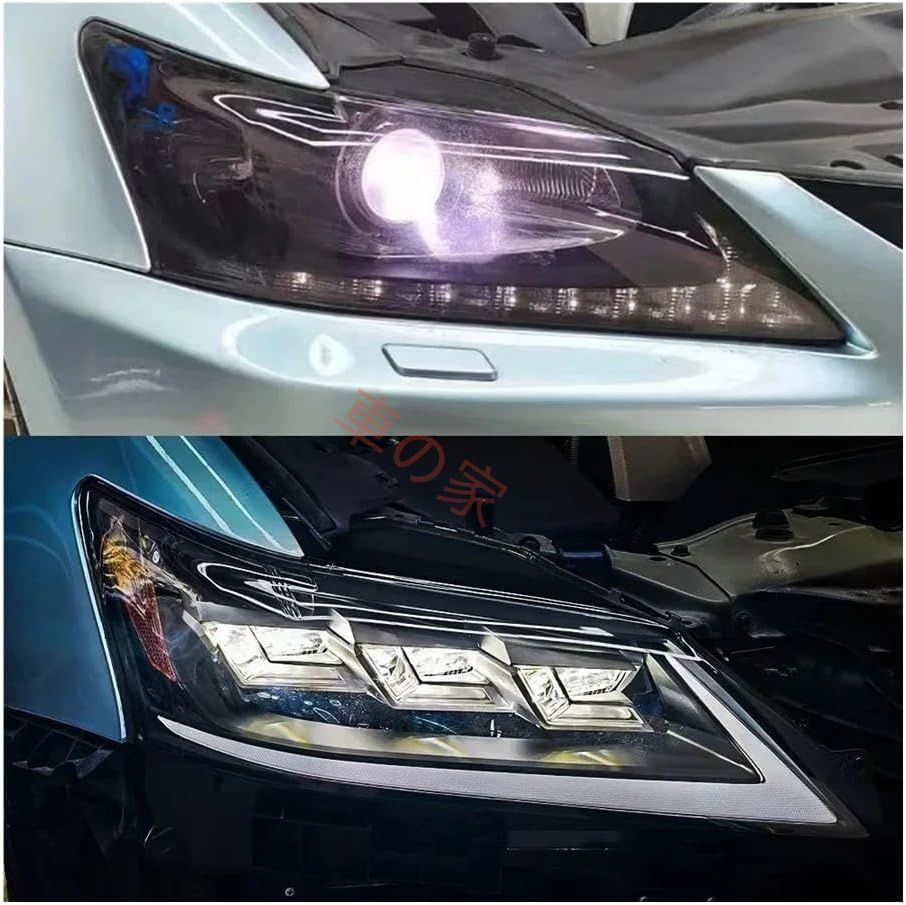 レクサス GS250 2009-2015 ヘッドライト ダイナミック トリプルアイズ ヘッドライト カーコンビネーション フロントランプアセンブリ