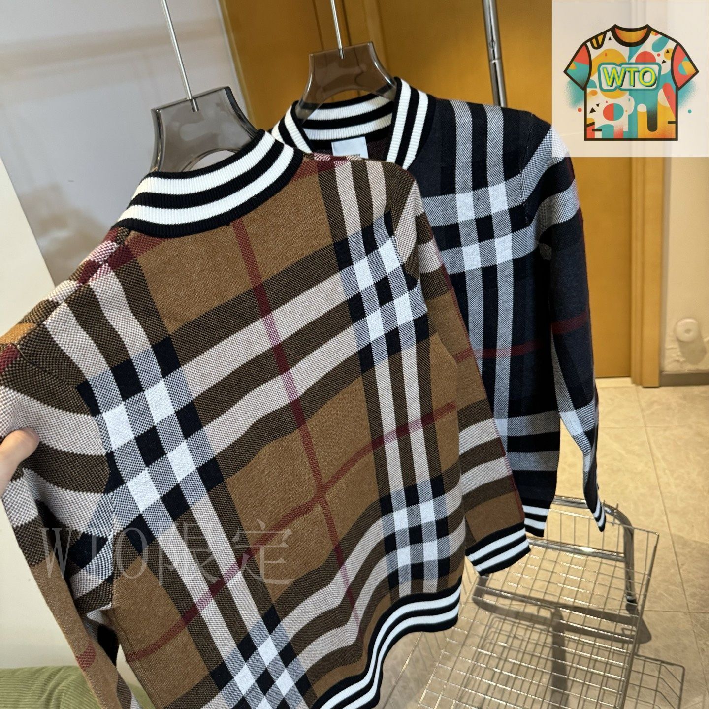 今日特価】BURBERRY 25SS カラーブレンドストライプニット