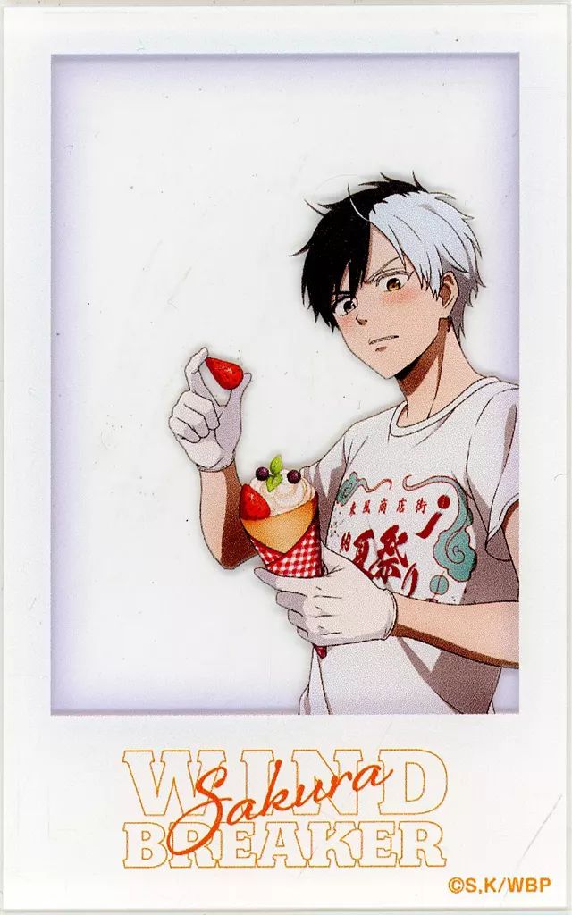 ウィンドブレーカー　マリオンクレープ　アクリルカード　桜遥　レア　5点 中古】キャラカード 桜遥(ノーマルver.) 「WIND BREAKER×マリオン