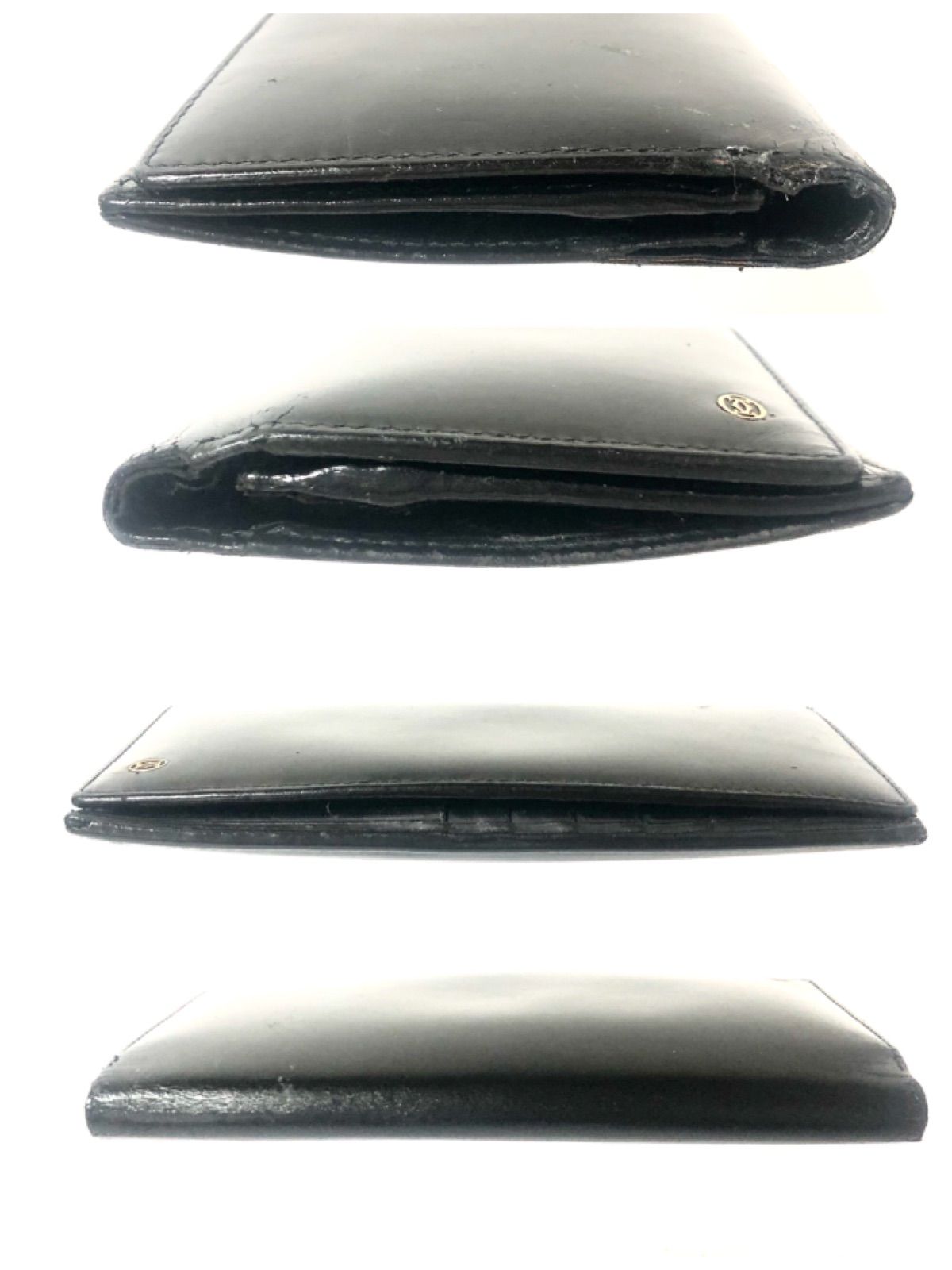 【美品✨】Cartier パシャ 二つ折り 長財布 レザー 金ロゴ ブラック Cartier カルティエ パシャ 二つ折り長財布 縦型 ロゴ金具