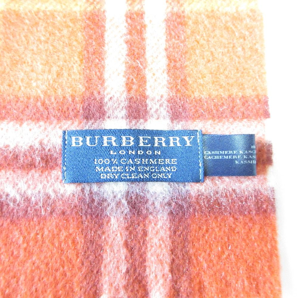 BURBERRY バーバリー チェック柄 マフラー ベージュ系 レア