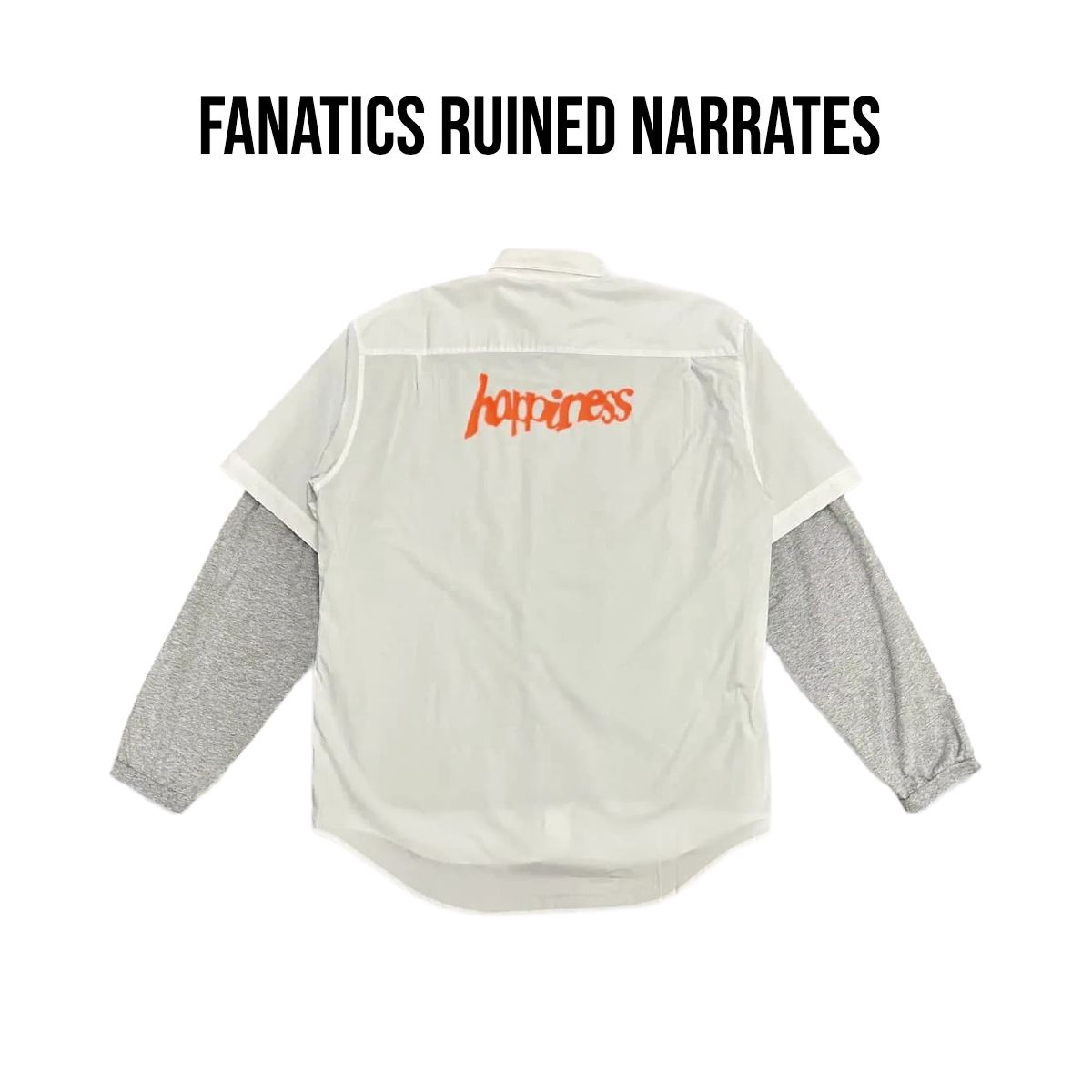M VETEMENTS(ヴェトモン) 19SS 幸せ オーバーサイズ レイヤード T