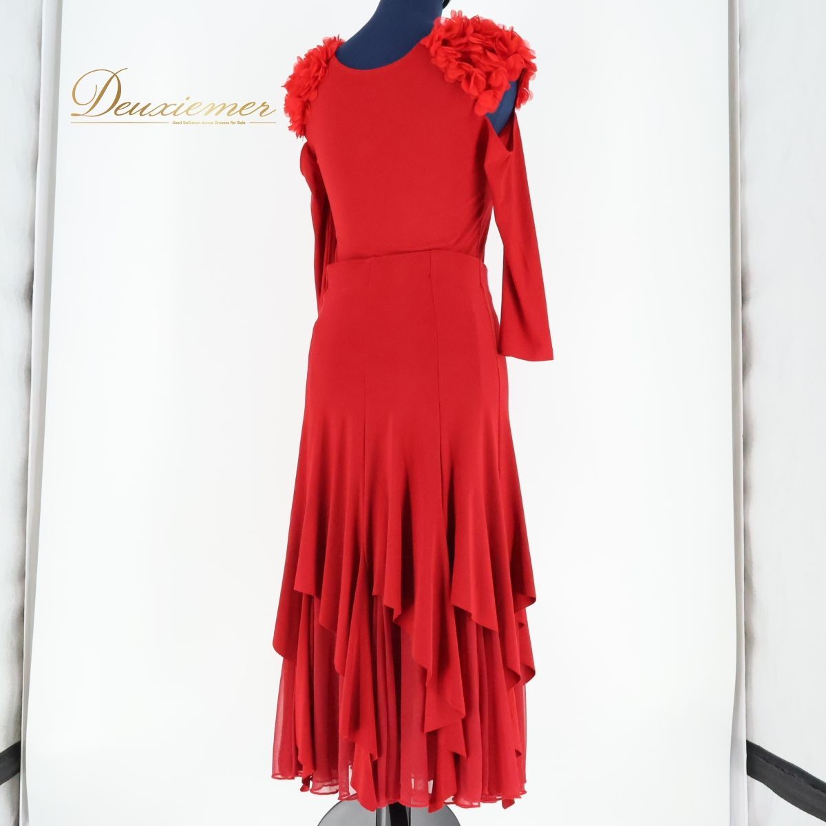 【フォークダンス衣装】レッド Turi Landhaus ワンピース ドレス 花 フォークダンス衣装】レッド Turi Landhaus ワンピース ドレス