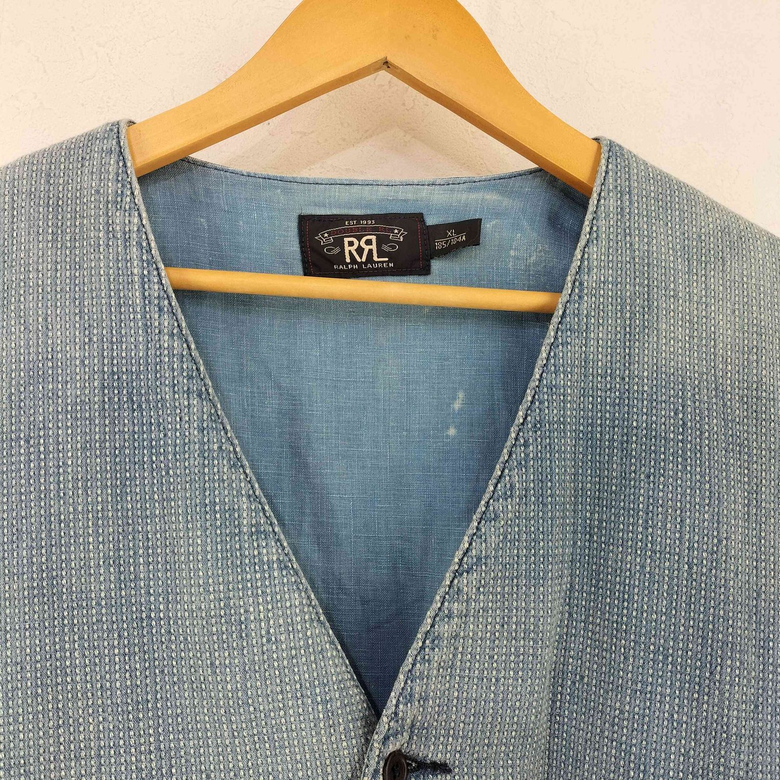 ダブルアールエルラルフローレン RRL RALPH LAUREN ABRAMS INDIGO VEST 