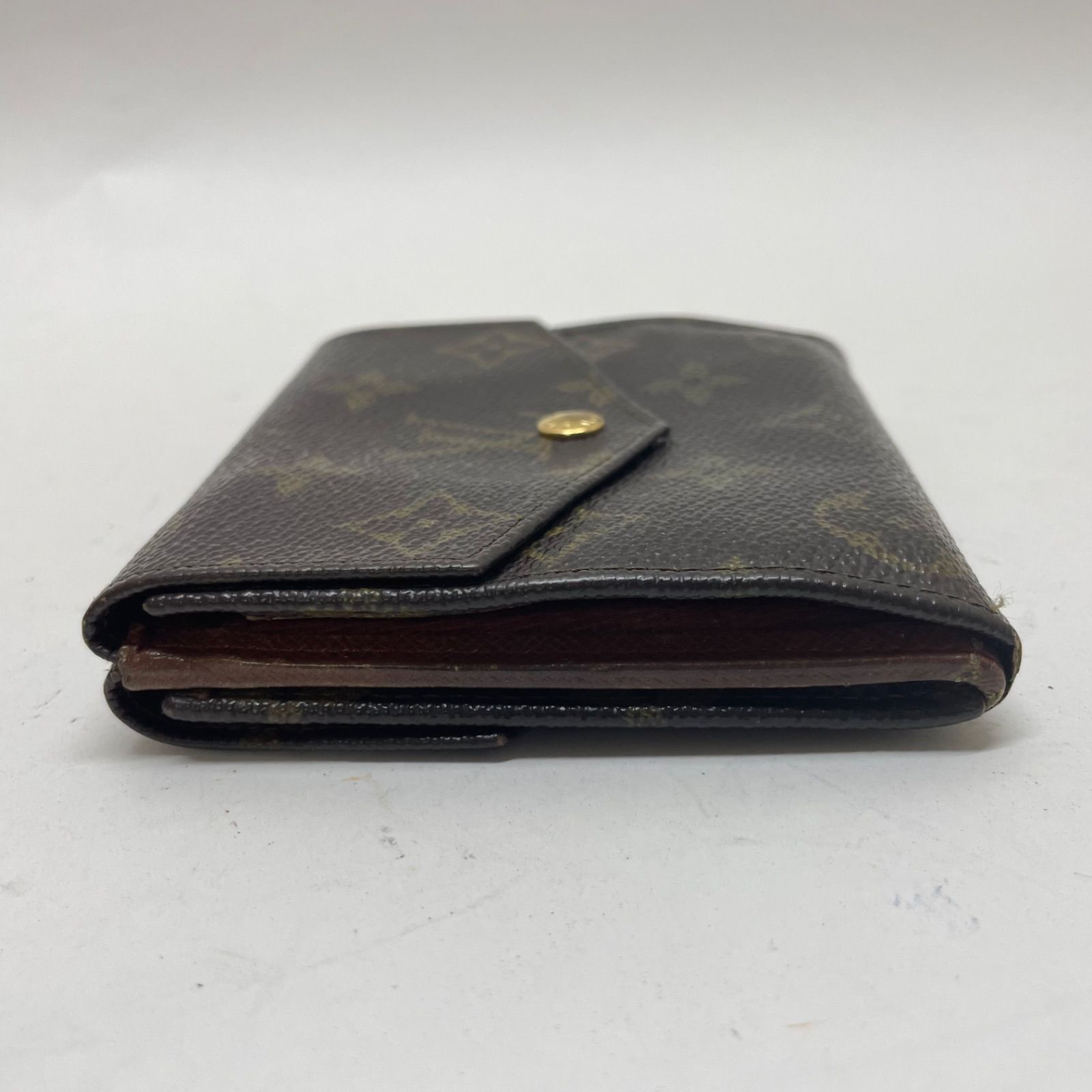 LOUIS VUITTON ルイヴィトン 三つ折財布 モノグラム 90s OLD 中古・古着通販】LOUIS VUITTON (ルイ ヴィトン) 3つ折り財布 ブラウン
