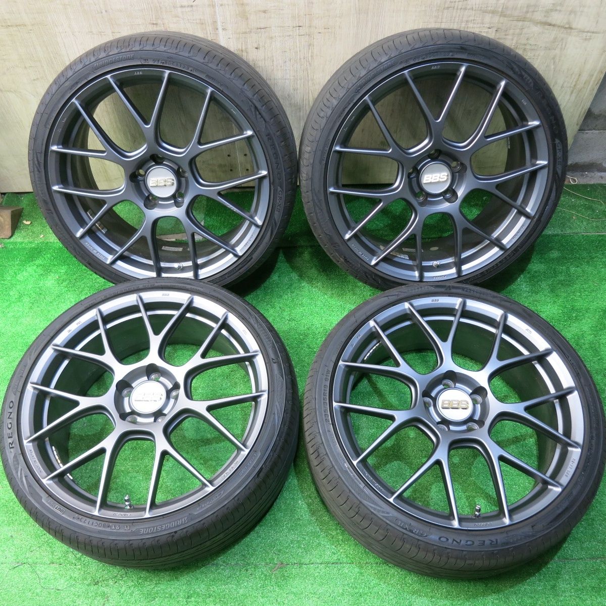 バリ溝 23年 キレイ 9.5分 BBS RE-V7 036 鍛造 235|35R19 ブリヂストン レグノ GR-X2 19インチ PCD114.3|5H 5050202HAノ