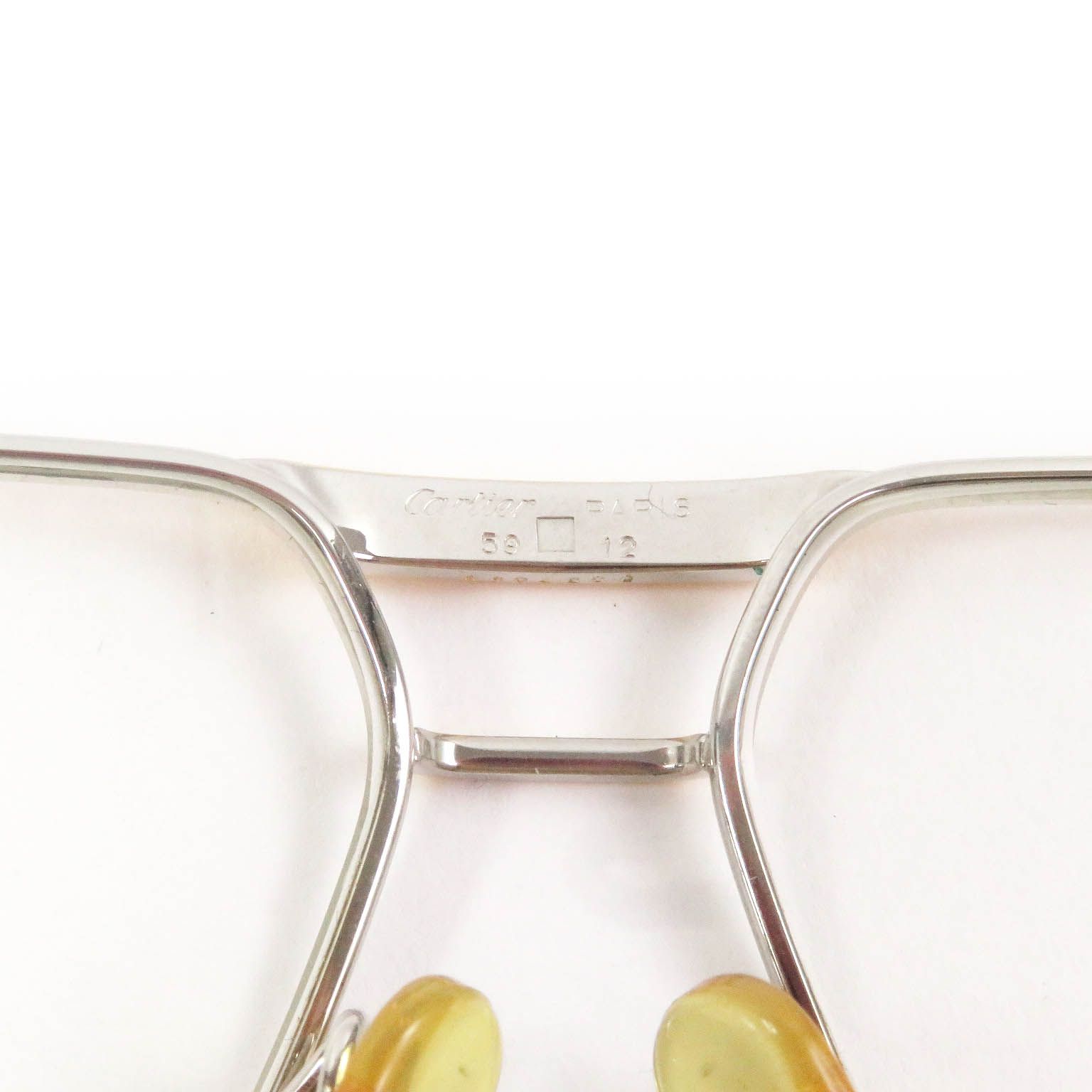 良品□Cartier カルティエ トリニティ ツーブリッジ メガネ 眼鏡 アイ  