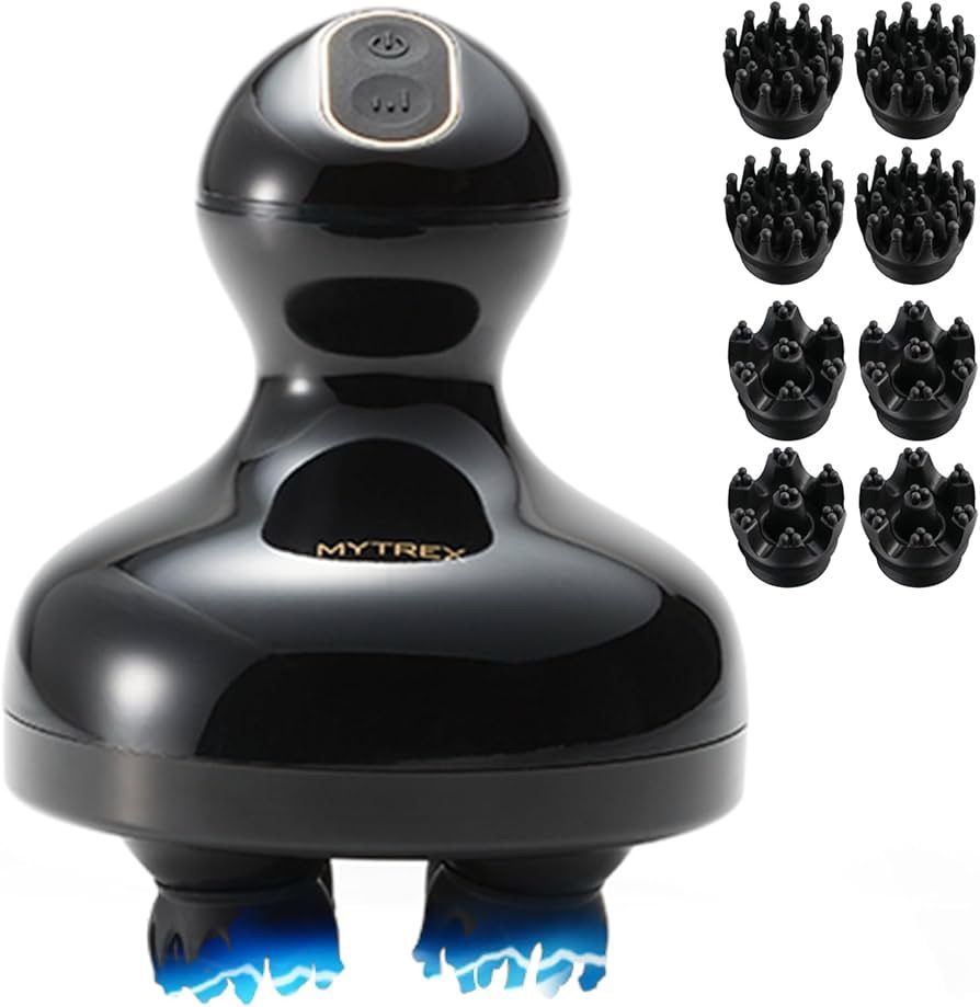 186000 MYTREX EMS HEAD SPA ヘッドスパ MT-EHS20B ブラック