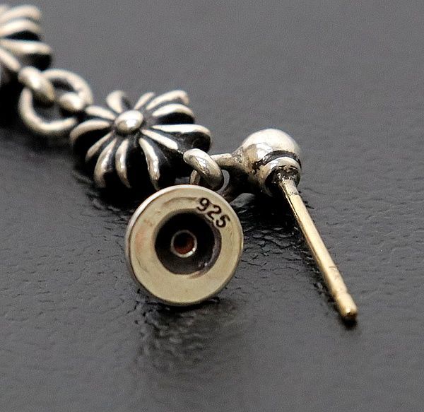 CHROME HEARTS タイニー3ドロップ ピアス SV925 クロムハーツタイニーECHプラススタッド3ドロップ(ピアス