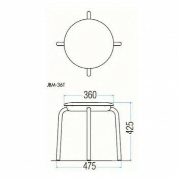 藤沢工業 TOKIO スツール JBM-36TL-S リーフグリーン レザー 5脚入 USTAUSTRALIA_COM_AU